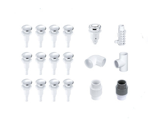 Articles en vrac Lots en gros Kit Whirlpool ABS chromé Système hydro-aérien Kits de jet d'air Whirlpool Systèmes de jet à bulles - Product Image 1