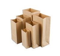 Sacs en papier kraft biodégradables pour aliments, emballage écologique avec votre propre logo, vente en gros en chine
