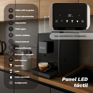 Cafetera espresso DreamCafesso Grunkel de 20 bares, súper automática, con espumador de leche para uso doméstico. - Product Image 5