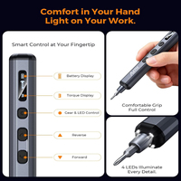 Kit de Destornilladores Eléctricos de Precisión AXTH 76 en 1, Recargable, con Puntas Magnéticas, Herramienta de Reparación Automática para Electrónica y Teléfonos