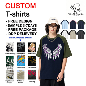 Breathable Classic <b>Plain</b> raglan sleeve T Shirt Durable Fabric Men's Oversize T-shirts Premium Heavyweight <b>Tshirts</b> For Men - Product Image 2