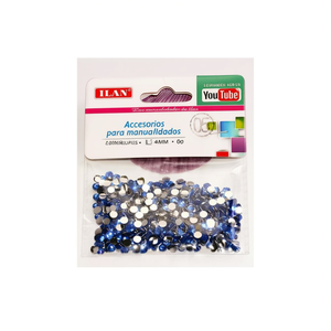 Strass Ilan 4Mm Blu Luminoso Per Artigianato E Decorazioni - Product Image 2