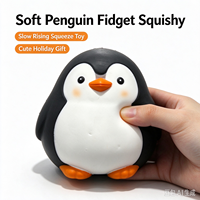 Jouet anti-stress Squishy Pingouin, animal mignon à remontée lente, jouet sensoriel doux, vente en gros