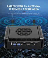 MeetNeng Mini PC Offre Spéciale industriel Mini ordinateur hôte anti-poussière avec Linux OS I5 CPU 8GB RAM RS232 pour moniteur I5 1235U