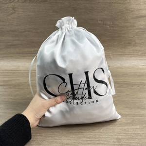 Bolsas de Embalaje de Seda de Lujo Personalizadas, Bolsa de Regalo con Cordón de Calidad para Cosméticos, Joyería, Lencería, Bolsos, Bolsa de Satén - Product Image 1