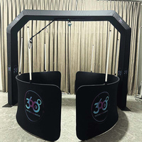 360 Degrés Gonflable Cube LED Photo Booth SLR iPad Smartphones Caméras Effacer Les Images Overhead Sky Top Spinner Haute Capacité