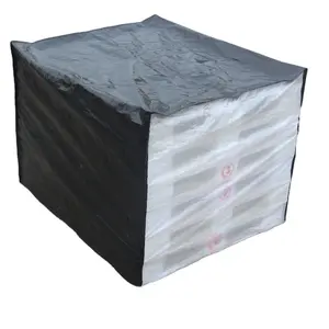 Pe Waterproof Transparent Black Plastic Bag Wrapping Top Pallet Cover