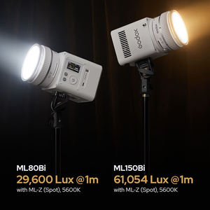 GODOX ML80Bi Luce LED Portatile per Fotografia all'Aperto, per Trasmissioni in Diretta e Uso in Studio - Product Image 2