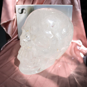 11 Để 12Kg Mỗi Tay Khắc Tự Nhiên Rõ Ràng Thạch Anh Đá Spiritural Chữ<span class=keywords><strong>a</strong></span> Bệnh Đá Lớn Lớn Hộp Sọ Pha Lê Cho Trang Trí Nội Thất - Product Image 5