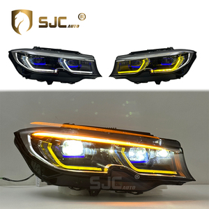 Faros Delanteros SJC Auto Blancos/Amarillos DRL para <span class=keywords><strong>BMW</strong></span> Serie 3 G20 G28 <span class=keywords><strong>320i</strong></span> 325i, Faros LED de Estilo Láser Mejorados - Product Image 1