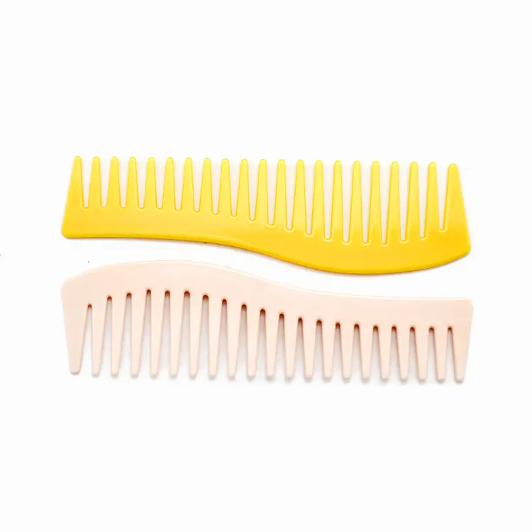 CANYUAN Fashionable hot selling 18cm solid color acetate hair comb high quality curved large acetate comb customized