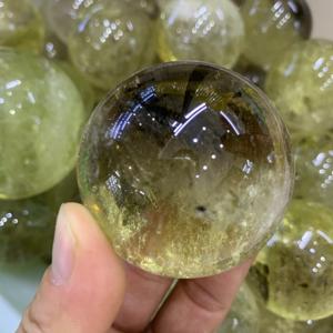 Esfera de citrino de color natural, esfera de citrino pulido de cristal Reiki de alta calidad para regalo de decoración para Navidad - Product Image 5