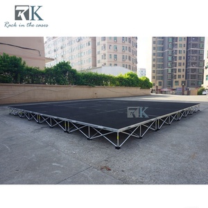 Plataforma de escenario portátil de instalación rápida con altura ajustable de 20cm a 100cm - Product Image 6