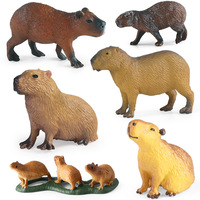 Modèle d'animal sauvage réaliste pour enfants yxs : Capybara, jouet à mâcher, décoration cognitive de bureau
