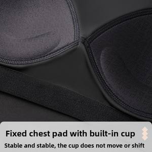 T-shirt de sport à manches longues pour femme, respirant, léger, amincissant, anti-transpiration, extensible dans les quatre sens, sans soutien-gorge - Product Image 4