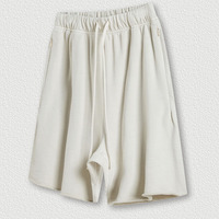 YKH Fabricación de buena calidad Ropa de verano Pantalones cortos de gran tamaño Pantalones cortos en blanco de peso pesado Pantalones cortos de verano para hombres con logotipo personalizado