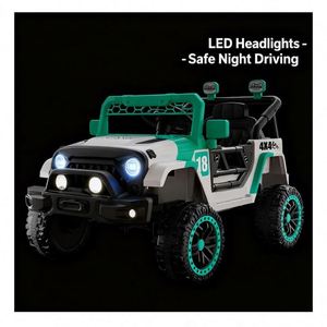 Auto Eléctrico de Plástico para Niños de 2 a 4 Años, Ligero, con Reproductor de Música MP3, Diseño Seguro y Duradero, Diversión en Interiores y Exteriores - Product Image 4