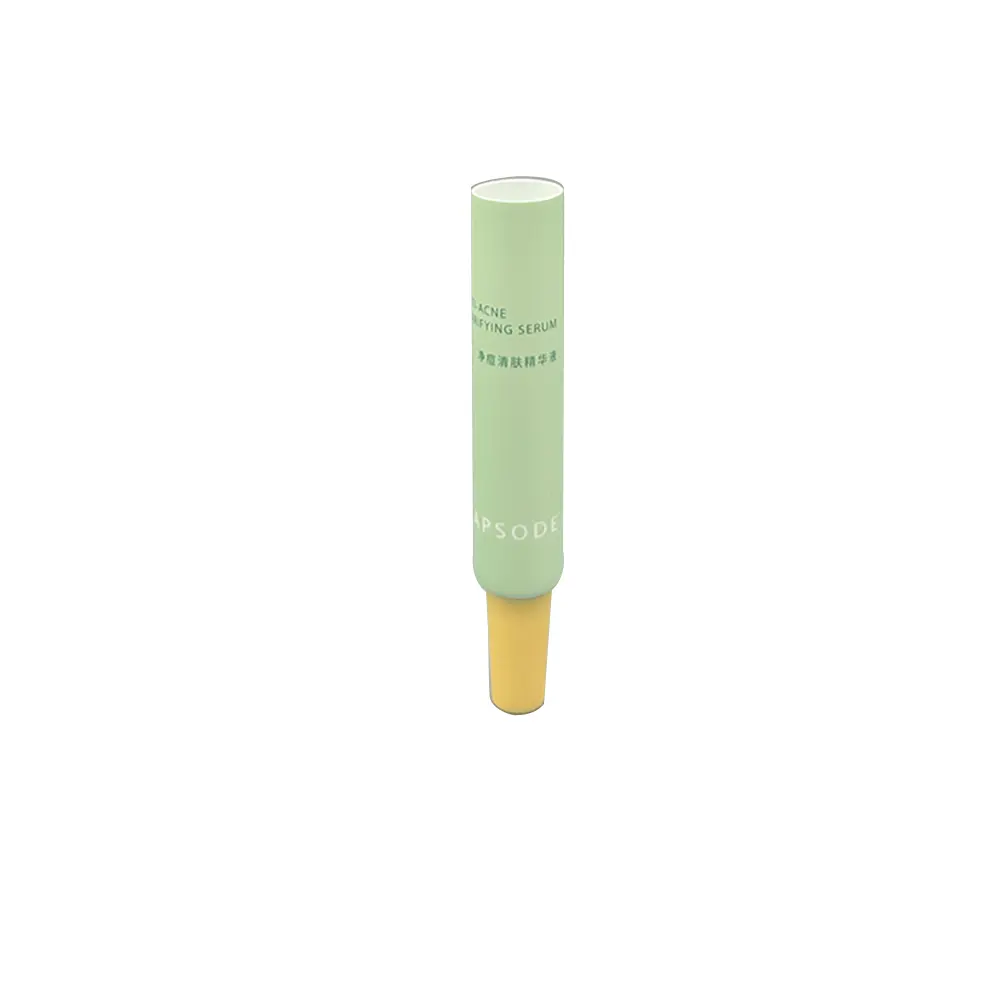 Bouteille de lotion de tube en plastique D16mm clair acné clair peau essence soin de la peau emballage 3g