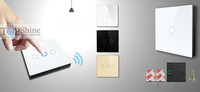 Commutateur d'écran tactile d'émetteur de télécommande de 4 bandes RF433 à piles cc pour la télécommande sans fil