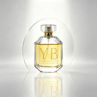 Flacon de parfum en verre de luxe personnalisé de 30 ml, 50 ml, 100 ml avec pulvérisateur à pompe et impression à plat