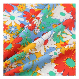 Floral flower pattern free samples woven printed liberty london tana lawn poplin fabric 100 cotton for shirt