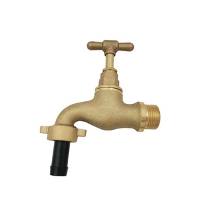 Brass heavy duty garden hose bib tap outdoor slow open water cock faucet with hose union