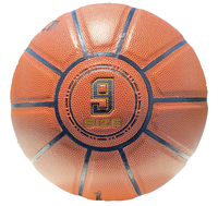 1KG Non. Ballon de basket en cuir intensif pour entraînement, 9 tirs, logo personnalisé, équipement d'entraînement avec revêtement en PU durable