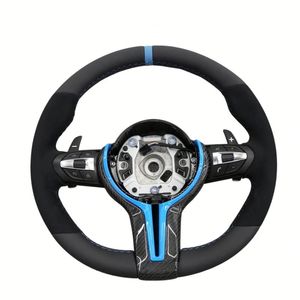 Volante de Coche Personalizado de Cuero y Fibra de Carbono Forjada para <span class=keywords><strong>Mini</strong></span> <span class=keywords><strong>Cooper</strong></span> Jcw R50 R52 R53 R55 R56 R57 R60 R61 F55 F56 F57 F54 F60 - Product Image 5