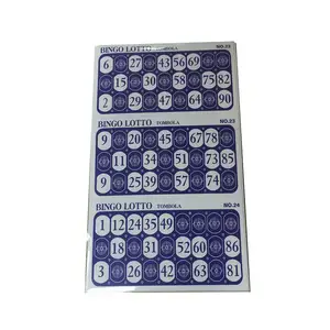 High quality toy bingo lotto game 24pcs supplies bingo cards for kids