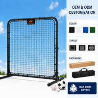 Filet de rebond portable multi-sports pour l'entraînement, idéal pour les écoles, les clubs, les entraîneurs, les académies et les entraînements en extérieur