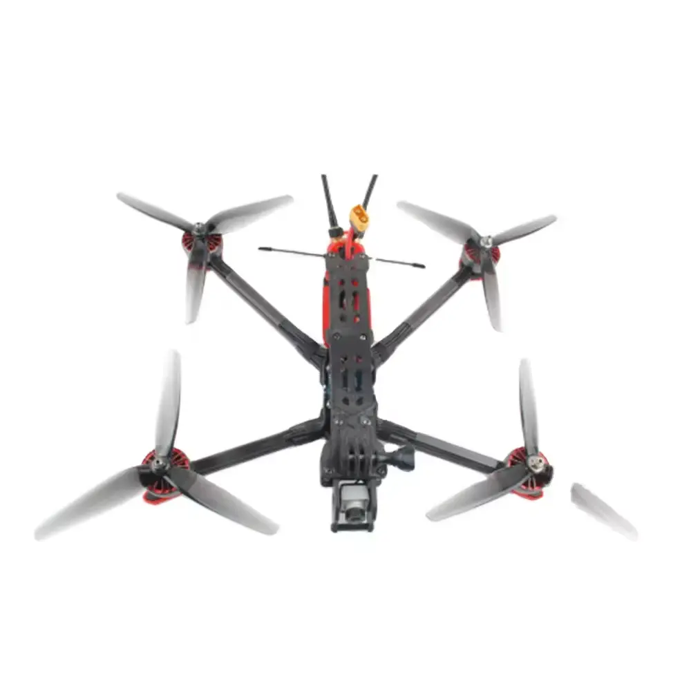 Kit de drone FPV de longo alcance de 7 polegadas, quadro de quadricóptero de fibra de carbono, bateria de controle remoto, aplicação de câmera voadora Freestyle