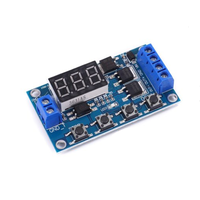 Relais temporisé numérique à double MOS LED DC 5V-36V 12V 24V avec déclencheur de cycle, interrupteur de temporisation, carte de contrôle de synchronisation avec boîtier