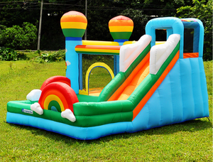 Escorregador Inflável Comercial Azul e Laranja com Piscina, Combo de Casa de Pula em PVC Reforçado para Crianças, Ideal para Festas no Quintal e Aluguel de Eventos - Product Image 4