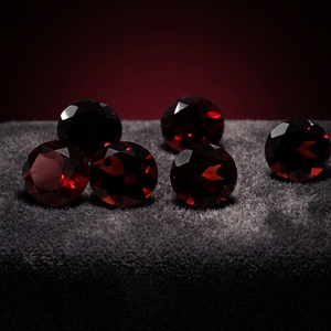 Granates Rojos Naturales Redondos Brillantes Facetados, Piedras Preciosas Sueltas Certificadas por Terceros, Venta al Por Mayor Gopika Exports para la Fabricación de Joyería - Product Image 2