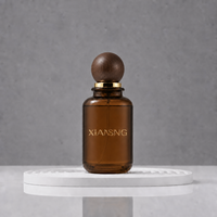 Flacons de parfum vides 50ml 30ml 100ml avec col serti, flacon de parfum rond ambré avec pompe spray pour parfum en stock
