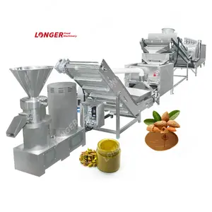 Moedor automático de creme de porcas comercial, máquina para fazer manteiga de pistacho