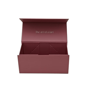 Caja Personalizada con Logotipo, Caja de Regalo de Papel Magnético Rosa, Caja de Cartón Plegable Magnética para Empaque - Product Image 2