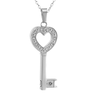 Nouveau collier avec pendentif en forme <span class=keywords><strong>de</strong></span> clé <span class=keywords><strong>du</strong></span> <span class=keywords><strong>Nord</strong></span>, en acier inoxydable plaqué or 18 carats, lien classique, bijoux, infini, zircon coloré, clé des amoureux - Product Image 4