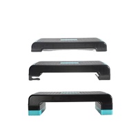 Equipo de fitness Logotipo personalizado Ejercicio ajustable Plataforma de paso aeróbico Bolsa negra Rojo Naranja Azul Caja personalizada Equilibrio de embalaje