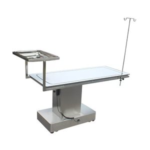 Tavolo operatorio in acciaio inox per animali, lettino chirurgico per clinica veterinaria, tavolo diagnostico e terapeutico elettrico silenzioso con sollevamento elettrico. - Product Image 5