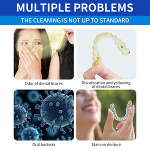 Miiguu Soins Dentaires 30 Comprimés Nettoyants Antibactériens Blanchissants à 99,99% pour Prothèses Dentaires, Gouttières de Contention et Gouttières de <span class=keywords><strong>Nuit</strong></span> - Product Image 3