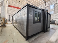 Maison conteneur pliable et extensible de luxe en acier de 40 pieds, pour un espace de vie extérieur moderne et un bureau