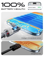 Cable de Carga USB-C LISEN 2026 Mejorado de 100W PD, Cable de Alimentación Tipo C a C, Cable Trenzado de Silicona Resistente para MacBook, Laptop y Teléfono