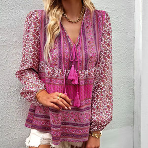 <span class=keywords><strong>Pomian</strong></span> Holiday Style Blouses de mode de haute qualité pour femmes Blouse pour femmes à la mode - Product Image 1