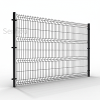 Clôture en panneaux gris en fer galvanisé anti-escalade et anti-coupure, grillage 3D haute sécurité Clear View 358 pour l'extérieur en Afrique du Sud