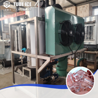 Machine à glace en tubes professionnelle, pompe CE monophasée, 2T, 3T, 15T, 5 tonnes, 10 tonnes/jour, 5000 kg/24h