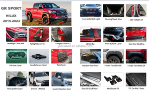 Para <span class=keywords><strong>Toyota</strong></span> <span class=keywords><strong>Hilux</strong></span> <span class=keywords><strong>4X2</strong></span> <span class=keywords><strong>2021</strong></span> 2022 2023 cubierta de luz trasera negra Kits Set Pickup Accesorios - Product Image 4