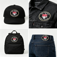 Badges de football écologiques en fer, vente en gros, patchs en forme de cœur tissés avec fil métallique, logo personnalisé pour équipes et clubs de football, pour vêtements et chapeaux