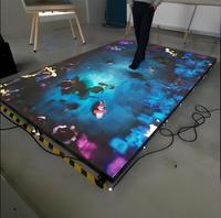 Écran d'affichage LED interactif 3D couleur pleine, haute définition, personnalisé, pour scène de danse, avec dalles LED P2.5 P3.9, mur vidéo LED 3D.