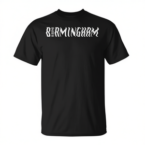 Shivering Bham Al T-Shirt Birmingham Alabama Design Coton noir Coupe unisexe - Product Image 2